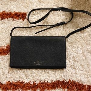 Black Kate Spade Crossbody / Wallet-On-Chain